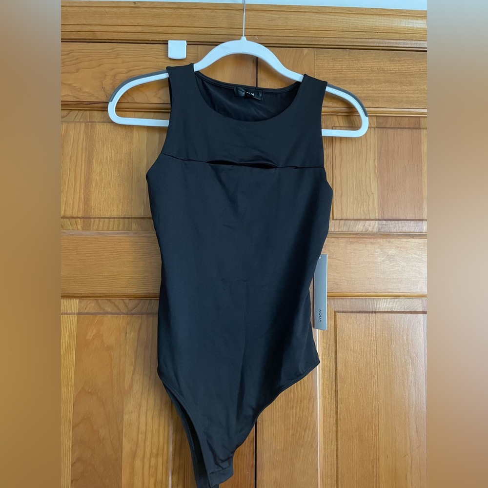 Aqua black bodysuit